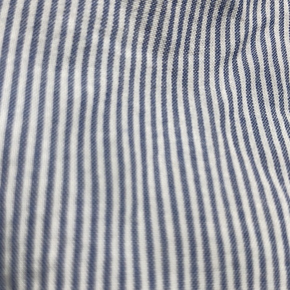 Community Long Sleeve Button-Down Shirt pin stripe Grey Size S 100% Cotton - Picture 3 of 3